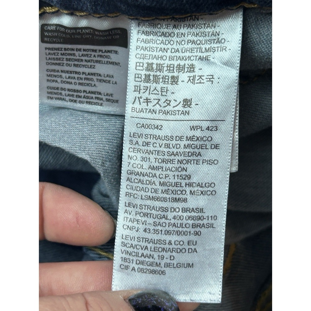 men's levi's dark wash jeans 512 Sz 36x34 Straight - Picture 10 of 11